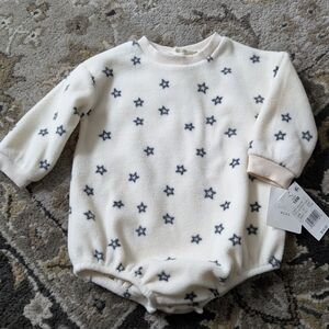 Grayson Mini Baby Girls Or Boys' Fleece Bubble Romper With Stars 18 Months